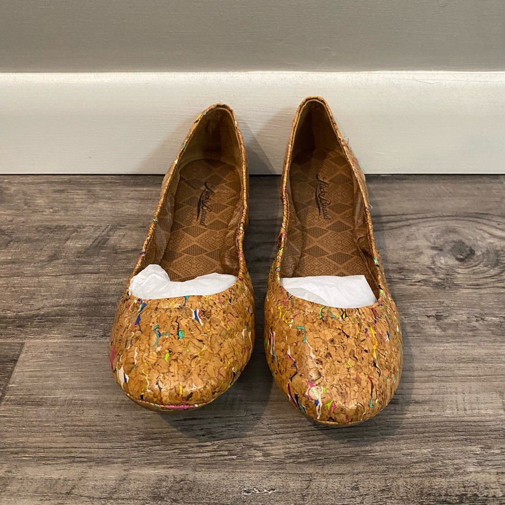 Never Worn - Lucky Brand Cork Multi Ballet Flats